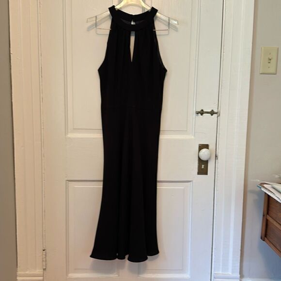 Evan Picone Dresses & Skirts - Evan Picone black  formal cocktail halter neck keyhole  lined sheath dress  8‎